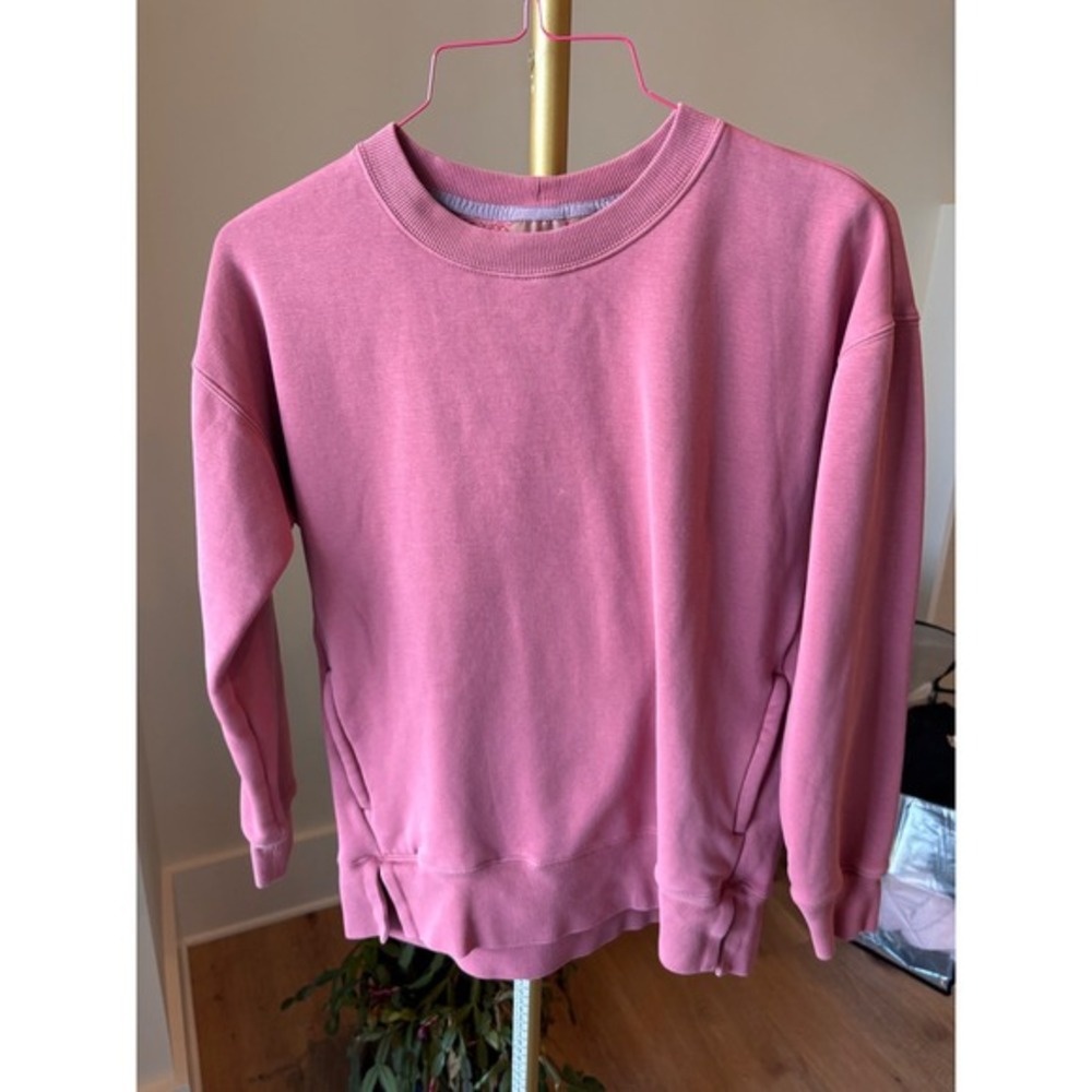 Zella Pink Crewneck Sweatshirt Long Sleeve Athletic‎ Pullover Top XS